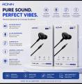 Original Ronin R-9 Wired Handsfree | Crystal Clear Stereo Sound, Powerful Bass & 10mm Driver | 3.5mm AUX In-Ear Earphones with Mic for Calling, Music & Gaming | Ronin Handfree | Comfortable Fit Design | Best Ronin Handfree | Ronin Earphone | Best Handfree. 