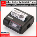 Speed-X Thermal & Label Sticker Printer Sp-L610bt Portable 2 In 1 80mm Receipt Printer With Usb+Bluetooth Interface. 