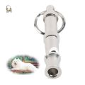 NU Ultrasonic Flute Dog Training Whistle With Key Chain Aluminium Alloy Puppy Dogs Adjustable Whistl. 