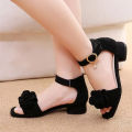 Summer kids leather shoes girls wedding dress shoes children Princess flower sandals for girls casual dance shoes flat sandals. 