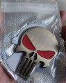 Red Eye Skull Logo Metal Logo For Motorcycle Metal Logo for Bike Fancy Logo Car With Tape . 