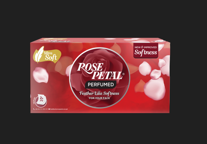 Rose Petal Perfumed Ultrasoft Facial Tissues - 300 pulls