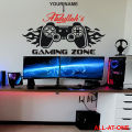 ALL-AT-ONE # 67 ("CUSTOMISED NAME FOR YOUR GAMING ROOM") Self-Adhesive Vinyl Waterproof Removable Art Sticker To Decorate Your Desired Bedroom, Computer Room, and Gaming Room and to Gift Your Friends and Relatives.. 