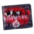 Supernatural Pentagram Wallet Mens PU Leather Credit Card Holder Wallet Bifold ID Cash. 