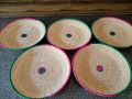 Pack of Five/Set of 5 Traditional handmade chaabi for roti/bread basket. 