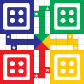 Ludo Game - 24''x24'' Ft Board | Printed on Flex | Large & Foldable | with Gotte Set | Designed for Kids Who Love Cartoon Characters like Tom & Jerry, Doraemon, and Mickey Mouse | Classic Family Game. 