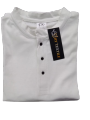 White High Quality 3 Button Henley Full Sleeve T-shirt For Mens by HY Textile. 