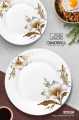 Dine Well 77 Pcs Crystal Coated Melamine Dinner Set – Double Glaze | Glass Lid | Premium Crockery for 8 Person | Luxury Gift Set | Heat Resistant | Dishwasher Safe | Wedding & Home Use. 