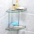 Bathroom Shelves Bathroom Shelf Corner Glass Shelf For Bathroom, Shower, Bedroom And Closets, Wall Mounted 8mm Thick Tempered Glass (Color : With Towel Rail, Size : 2-layers) By HF Gadets. 