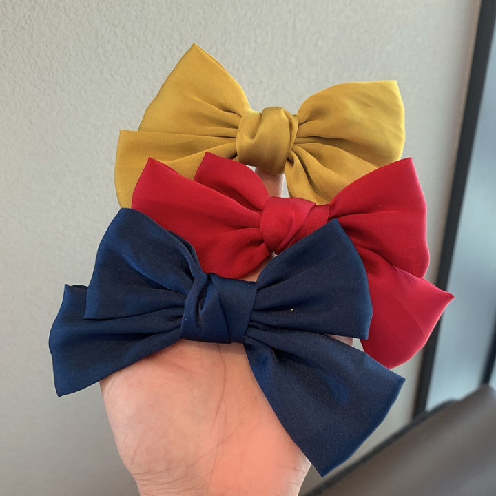 8Colors%20New%20Style%20Small%20Fresh%20Solid%20Color%20Bow%20Girl%20Duckbill%20Clip%20Fashionable%20Half%20Tie%20Hairpin%20Women's%20Exquisite%20Hair%20Clip%20Daily%20Hair%20Accessories%20-%20Image%205