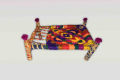 Decorative Handmade Charpai Village Collectible Traditional Folk Art Tabletop Decoration. 