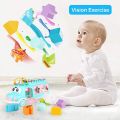 Huanger 3in1 Sorting Shape & musical Xylophone Toy Bus For Baby Toddler Baby Toy Musical School Bus Knocking Piano Car with Shape Puzzles Sensory Toys for Toddlers, Educational Learning Gift for Girls and Boys. 