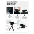 Royce FULL HD Microphone Built-in Web Camera RPC-20F + Tripod Set. 