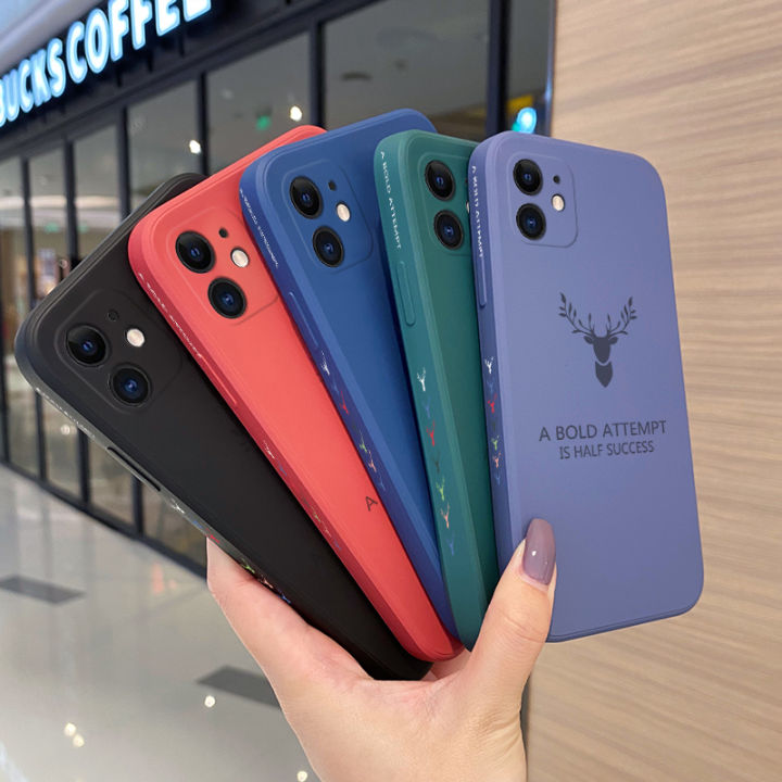 For%20iPhone%20Xs%20Case%20Fashion%20Tide%20Deer%20New%20Design%20Square%20Original%20Soft%20Liquid%20Silicone%20Edge%20Casing%20Pattern%20Phone%20Case%20Full%20Back%20Cover%20Lens%20Camera%20Softcase%20Protector%20Cases%20-%20Image%203