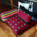 Relaxsit Traditional Floor Cushion  Acrylic & polyester weaved with the blend of cotton on  back side. Optional filing case size 24 x 24". 