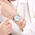 Meibo Women Bracelet Watch Rose Gold Flower Wristwatches Dress Quartz Watch Ing. 