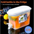 Plastic Drink Dispenser, Beverage Dispenser With Spigot, 1 Gallon Iced Juice Lemon Dispenser For Party Daily Use, Milk Dispenser For Fridge Gallon, Small Water Dispenser. 