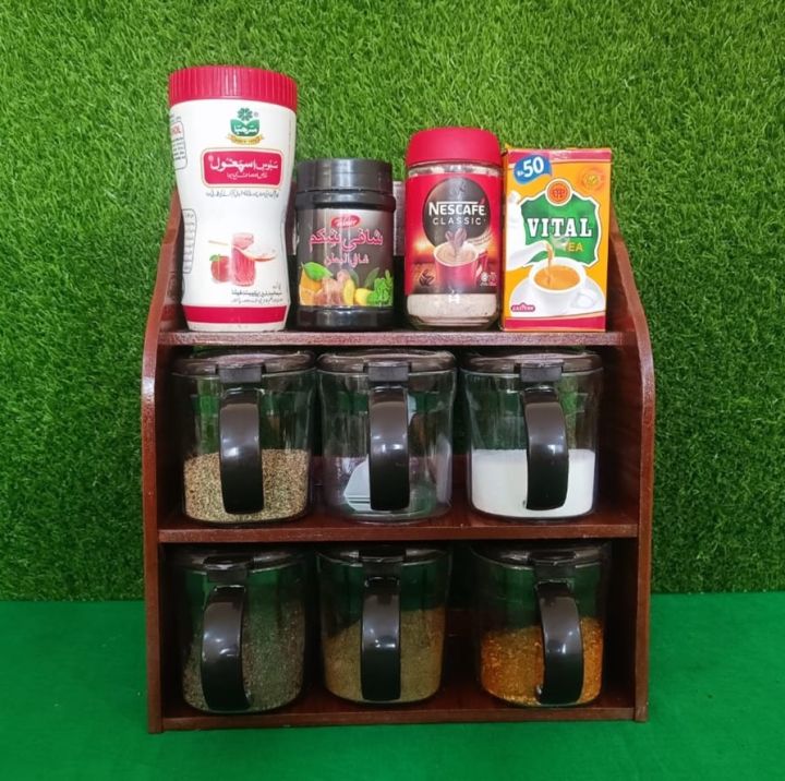 "Premium%20Wooden%20Spice%20Rack%20Organizer%20&%20Masala%20Rack%20Set%20with%20Jars%20%20Wall%20Mountable%20Spice%20Rack%20and%20Masala%20Boxes%20for%20Kitchen%20%20Wood%20"%20-%20Image%206