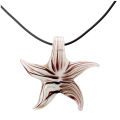 Set Starfish Lampwork Glass Necklace Pendant Earrings HOT. 