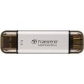 Transcend ESD310S 1TB Portable SSD Dual USB 10GBps Type-A / Type-C Silver TS1TESD310S. 