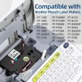 4-Pack Label Maker Tape 12mm Compatible with Brother P Touch TZe-231 TZe231 TZe TZ Tape 12mm 0.47'' Laminated White Work for Brother PTH110 PT-D210 PTD600 PTD400AD PT-1290 Label Makers. 