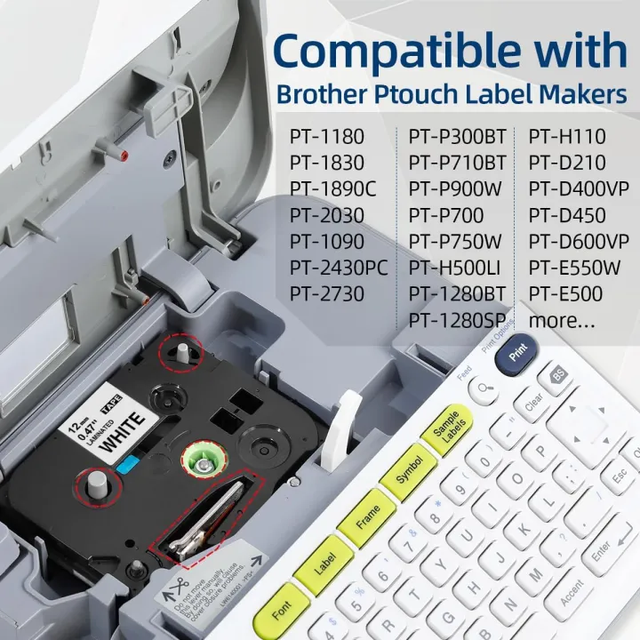 4-Pack%20Label%20Maker%20Tape%2012mm%20Compatible%20with%20Brother%20P%20Touch%20TZe-231%20TZe231%20TZe%20TZ%20Tape%2012mm%200.47''%20Laminated%20White%20Work%20for%20Brother%20PTH110%20PT-D210%20PTD600%20PTD400AD%20PT-1290%20Label%20Makers%20-%20Image%205