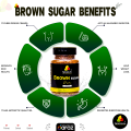 Organic Sugarcane Sugar (Brown Sugar) 250g – Premium Quality Unrefined Cane Sugar for Baking, Cooking & Beverages. 