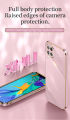 For Huawei Nova 7i Back Cover Fashion Shiny Plating Square Bumper Camera Protection Case Soft Silicone Shockproof Protective Mobile Phone Cases. 