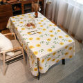 Custom tablecloth fabric cotton linen small fresh pastoral dining table coffee table cloth modern minimalist ins rectangular home. 