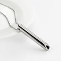 surgical steel calm mood meditation respirator necklace pressure relief anxiety depression breathing necklace. 