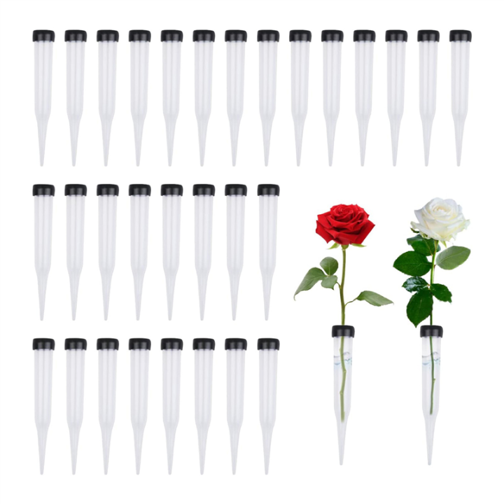 Flower Tubes Pack of 50 Plastic Flower Tubes for Flowers, Reusable Flowers, Water Tubes