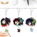 SuperRide Keyring Japanese Anime Design Decorative Acrylic Demon Slayer Key Chain for Key. 