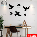 Dotz Black Flying Wooden Birds for Kids Room, 6/12/24/48/102 Pcs Room Decoration, Decoration Accessories, Kids Room Decoration, Girls Room Decoration, Bedroom Decoration Ideas. 