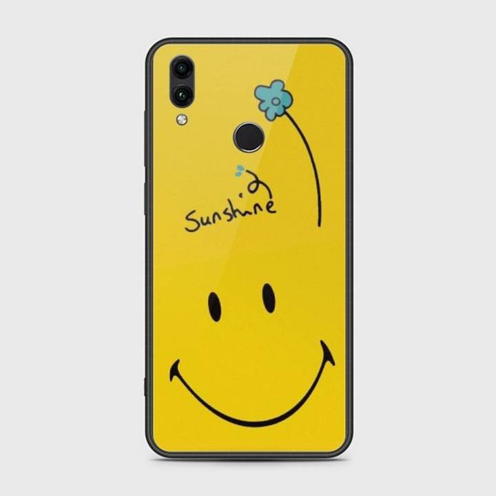 Huawei Honor 10 Lite Cover - SkinLee HQ Infinity Glass Case (Soft) - Smiley face - SKINLEE-615-1-842-259