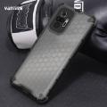Vantime for Xiaomi Redmi Note 10 Pro Case Honeycomb Transparent Back Anti fingerprint Cover. 