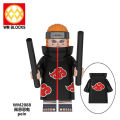 8pcs/set Hot Anime NARUTO Series Uchiha Yahiko Characters Building Blocks Bricks Accessories Collection WM6105. 