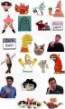 Funny Meme Stickers A5 Uncut , Mobile laptop , hilarious  Cat sponge bob , humor, witty, edgy. 