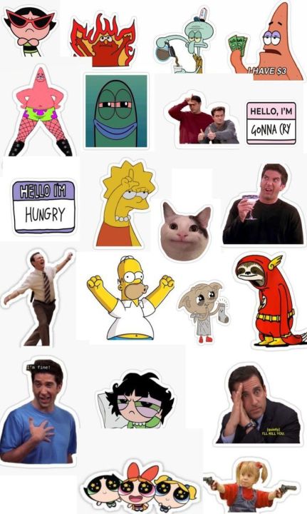 Funny%20Meme%20Stickers%20A5%20Uncut%20,%20Mobile%20laptop%20,%20hilarious%20%20Cat%20sponge%20bob%20,%20humor,%20witty,%20edgy%20-%20Image%206