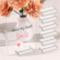 Acrylic Stands Place Card Holders Table Number Stands Desktop Clear Card Display Stand Transparent Acrylic Sign Holder. 