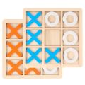 Wooden Tic Tac Toe Game – Classic Wooden X and O Board | Educational Wooden Mind Game for Kids | Indoor Family Puzzle Toy. 