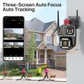 12MP Three screen Views V380 Pro Smart Home Dual Lens Security Camera 12MP Auto Tracking Waterproof Outdoor Wireless WIFI IP Camera. 