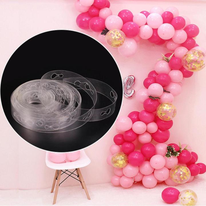 Balloon Decorating Strip Connect Chain DIY Balloon Arch Strip Tape Plastic 5M