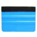 5pcs Car Vinyl Film Wrapping Tools Blue Scraper Squeegee With Felt Cloth. 