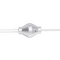 Anti-Radiation Mono Earphones 3.5mm Stereo Acoustic Hollow Air Tube Wired Earpiece Earbuds Hands-free With Mic Headsets. 