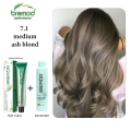 Bremod Professional Hair Color Cream – Long-Lasting, Hair Dye for Salon & Home Use – Rich Shades for Grey Coverage & Vibrant Hair Color – 100ml | 7.1 MEDIUM ASH BLOND. 