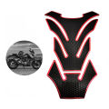 AK-15 Motorcycle Fuel Tank Pad Black with Red Outline Motorcycle decals sticker. 