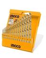 Ingco 19 pcs Cobalts HSS Drill Bits Set 1-10mm. 