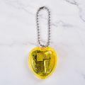 New Acryl Heart-Shaped Musical Box Mini Metal Music box Gift Keychain. 