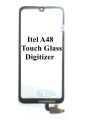 Itel A48 Touch Glass Digitizer Replacement for Itel A48 (Only Touch Glass Not Panel)_Black. 