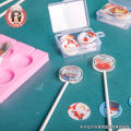 Net red lollipop mold silicone round handmade diy home homemade star candy mold cheese lollipop paper stick. 